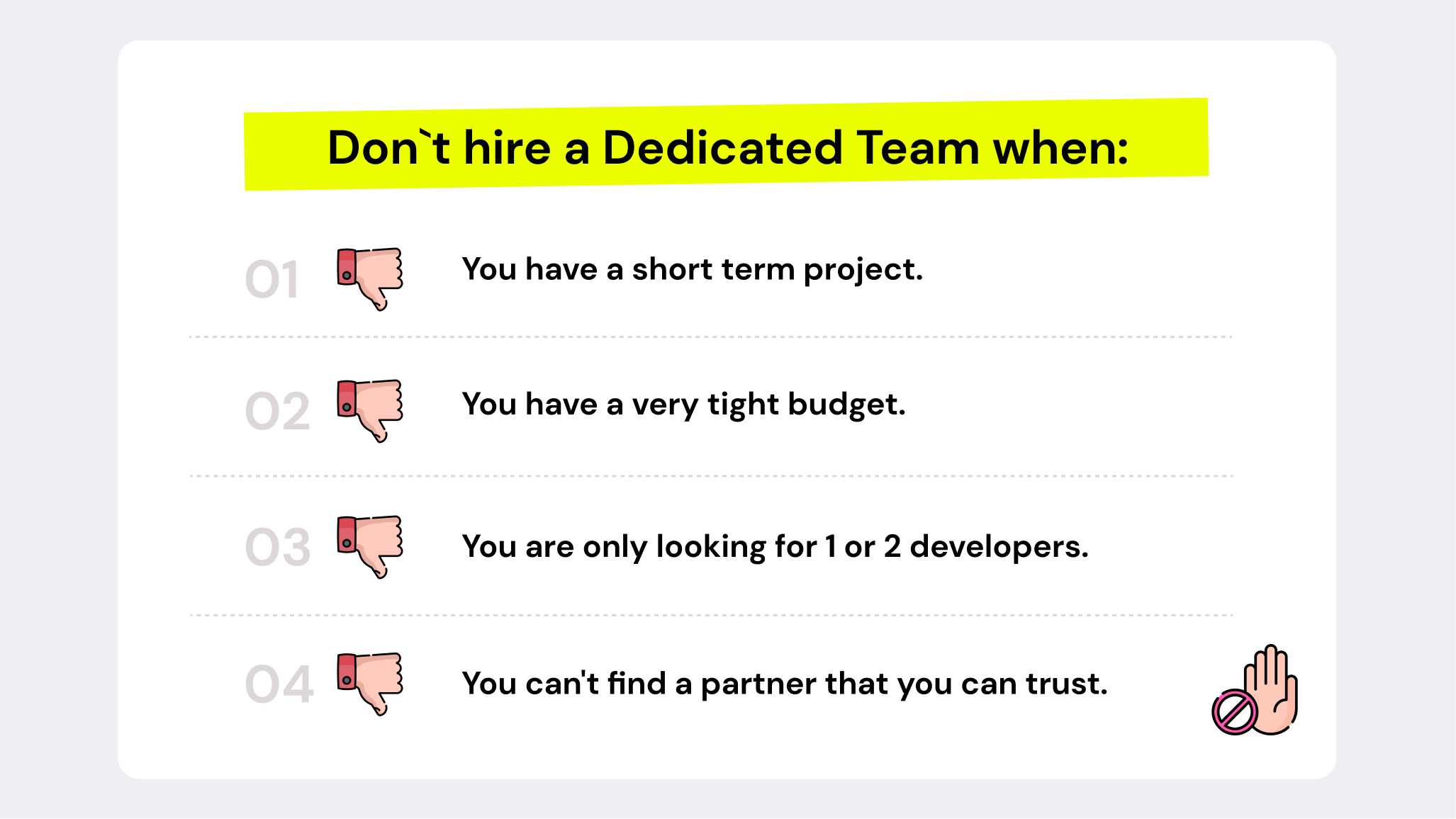 When you shouldn't hire a dedicated application team? | TurnKey