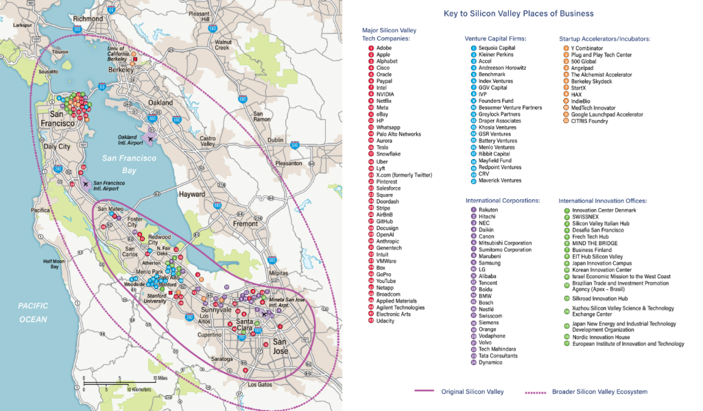 Key to Silicon Valley Places of Business 1