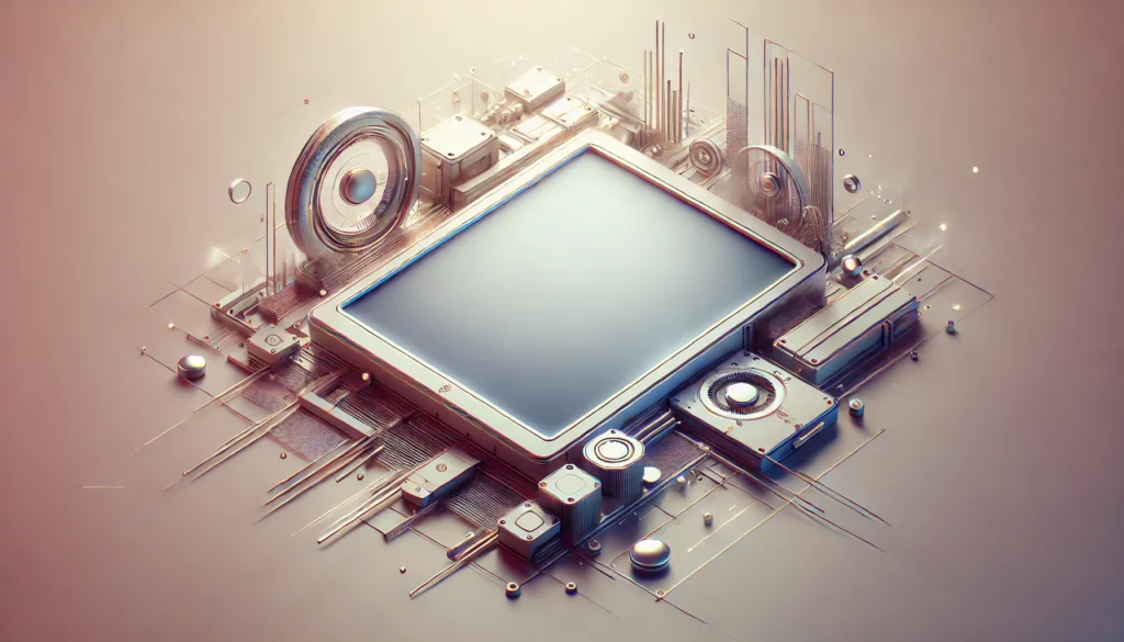 DALL·E 2024 08 14 11.55.13 Create a rectangular image with a minimalistic and clean design inspired by the provided examples. The image should feature soft tones and high tech